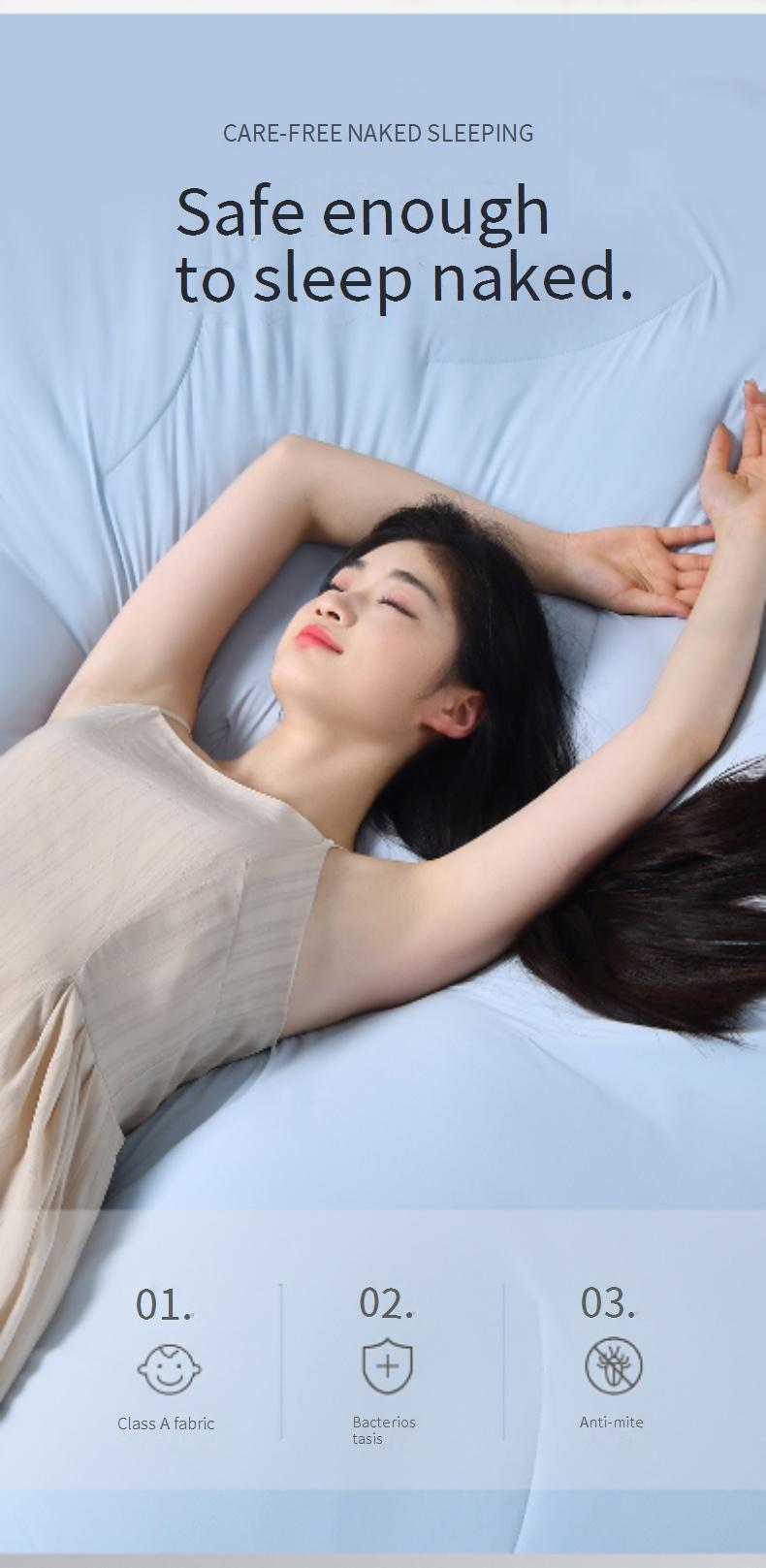 Kühlende Tiefschlafdecke - Babysichere Sommerdecke der Klasse A für Einzel- und Doppelbetten, Doppeltemperaturregulierung, hypoallergen_voghion.com