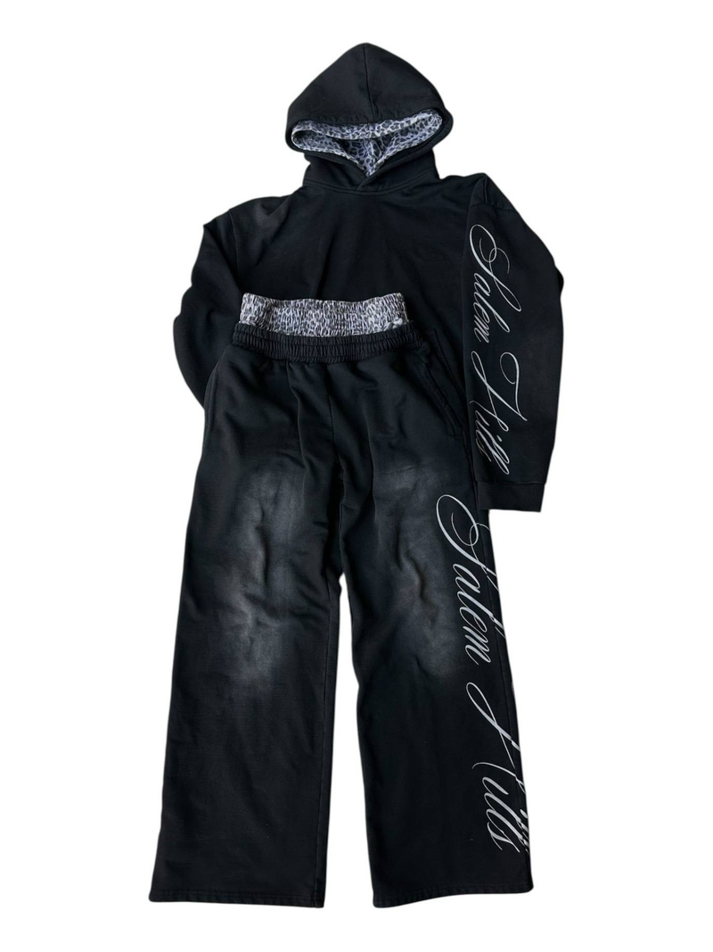 Roupas masculinas novas outono e inverno rua hip hop zíper padrão espuma impressão moletom com capuz terno casual rua cross border suéter_voghion.com