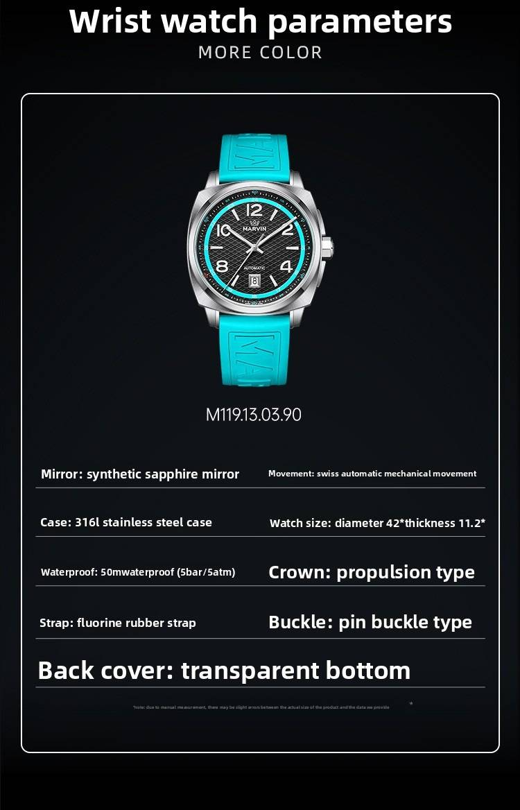 Marvin Watch: Malton Cushion Lässige, stilvolle automatische Herrenuhr_voghion.com