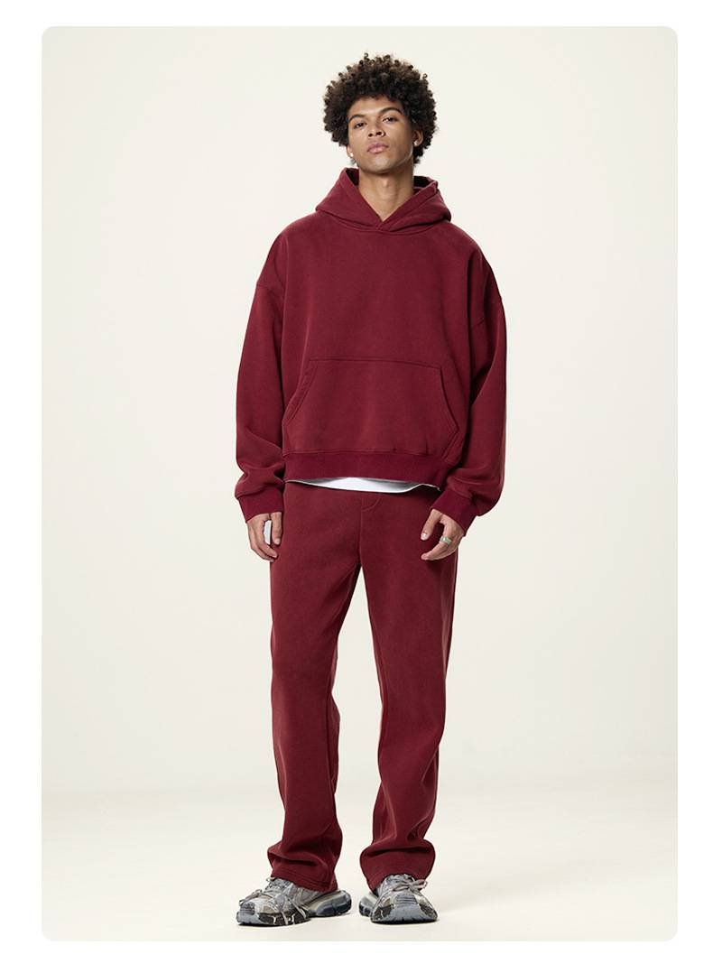 NOKO-Uomo | Felpe da uomo alla moda, squadrate, pesanti, lavate e consumate, in pile, più spesse, lavate e consumate._voghion.com