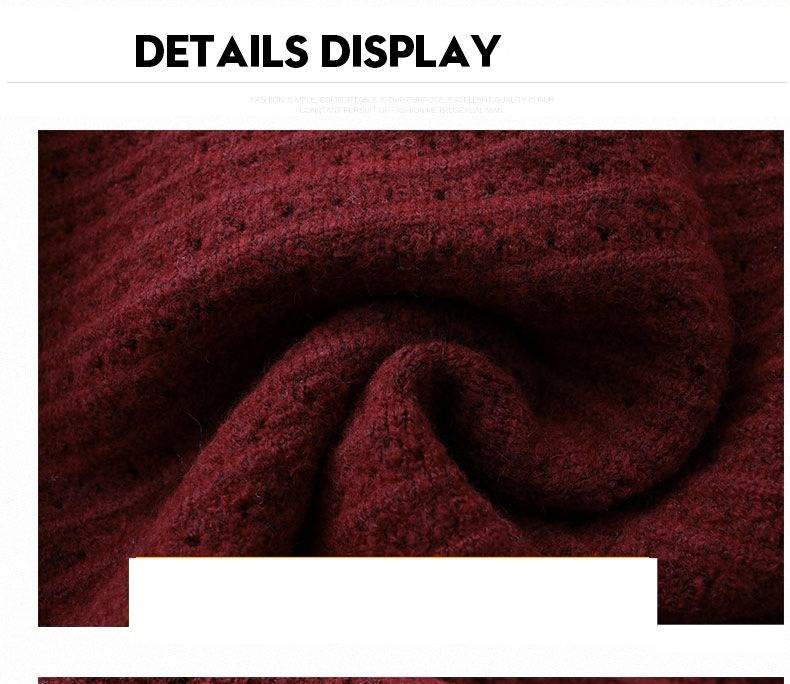 Men's Casual Knit Sweater Oversized Fit Round Neck Long Sleeve Pullover Soft Breathable For Autumn Winter_voghion.com