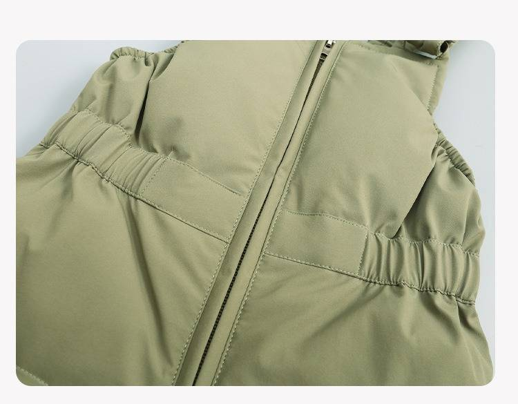 Set di piumini invernali premium per bambini - Tuta da neve calda in 2 pezzi per ragazzi e ragazze, morbido cappotto con cappuccio e bavaglino staccabile, imbottitura in piumino d'anatra bianca al 50%_voghion.com