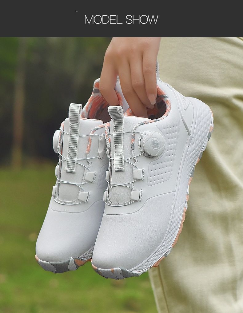 Golf Shoes For Men And Women With Waterproof Rotating Buttons, Couple's Golf Shoes, Casual Sports Shoes_voghion.com