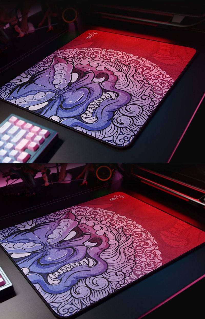 E-Sport Tiger Niedliches kleines Pad Gaming Laptops Mauspad Gamer Teppich Tastaturmatte Schreibtischschutz Anime Cartoon Mauspads_voghion.com