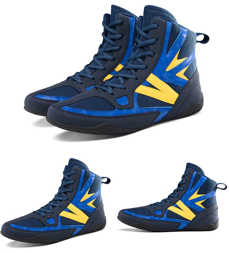 Nieuwe grote maten boksschoenen voor heren en dames, worstel- en vechtschoenen, ademende, lichtgewicht Sanda trainingsschoenen en vechtschoenen._voghion.com