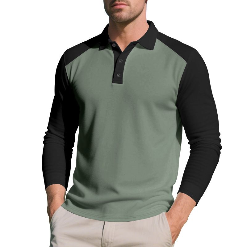 Men's Color Block Pullover Sweatshirt - Lightweight Fall Knit Hoodie For Casual & Sporty Look | Comfortable Polyester Blend | S-XXXL_voghion.com