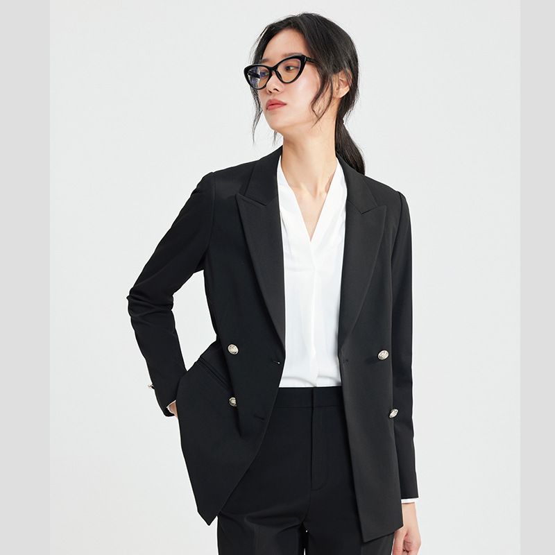 2025s 363 Wysokiej klasy modne, codzienne bluzki damskie Profesjonalne wywiady, dwurzędowe małe marynarki dla kobiet_voghion.com