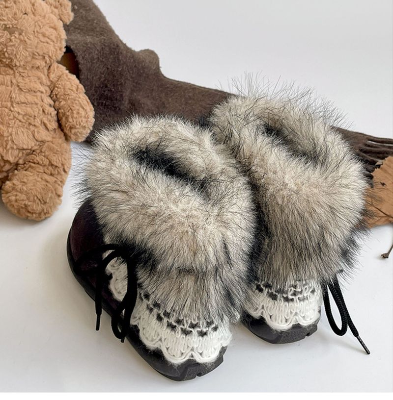 Schneestiefel mit dicker Sohle für Damen, Herbst/Winter 2025, neue Plüschstiefel, warm, modisch, vielseitig_voghion.com