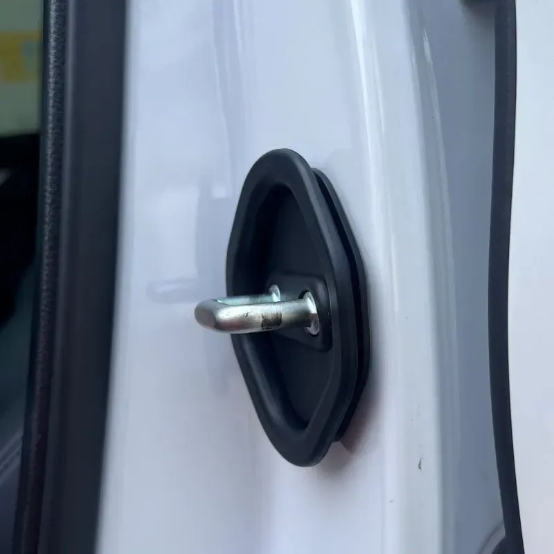 Silice Gel Car Door Lock Protective Cover Emblems Case Stainless Steel Decoration For GEELY Monjaro 2024 2023 2022_voghion.com