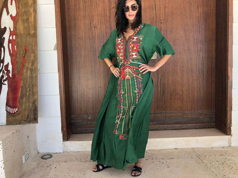 Damenbekleidung, Rayon, besticktes Strandkleid, langes Kleid, Boho-Chic, Sonnenschutz, Bademode, Überzug für Pool, Urlaub, Bikini (Marineblau)_voghion.com