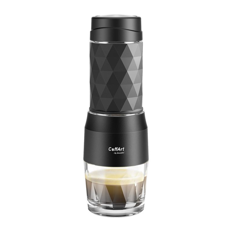 Portable Coffee Maker Espresso Machine Hand Press Capsule Ground Coffee Brewer Portable for Travel and Picnic,BioloMix_voghion.com