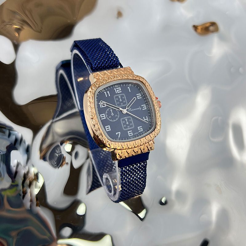 Square Women's Watch Wheat Ear Magnetic Buckle Milan Band Watch Candy Women's Quartz Watch Work Daily Birthday Anniversary Valentine's Day Gift_voghion.com