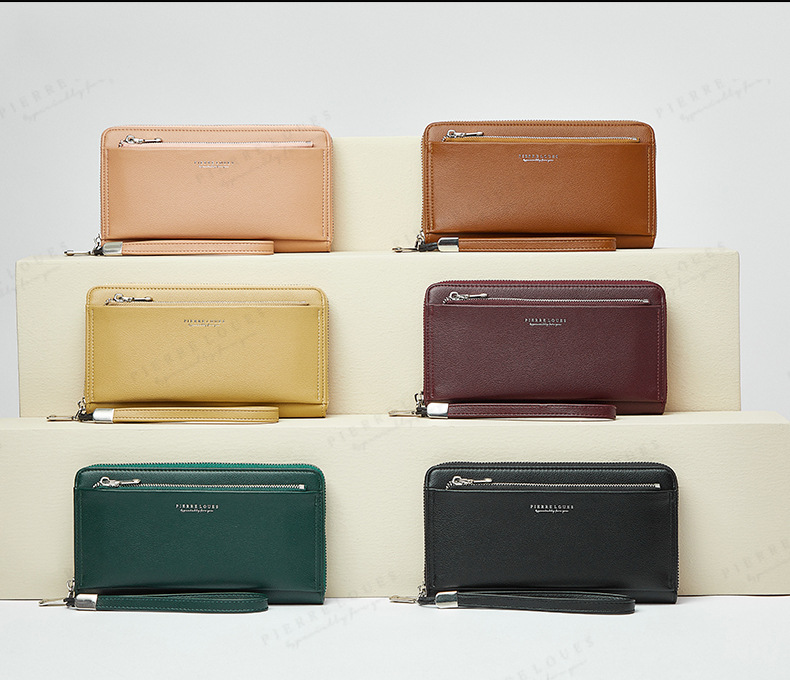 Women's Wallet 2024 New Letter Simplified Long Card Bag Wallet Multi Functional Large Capacity Handbag_voghion.com