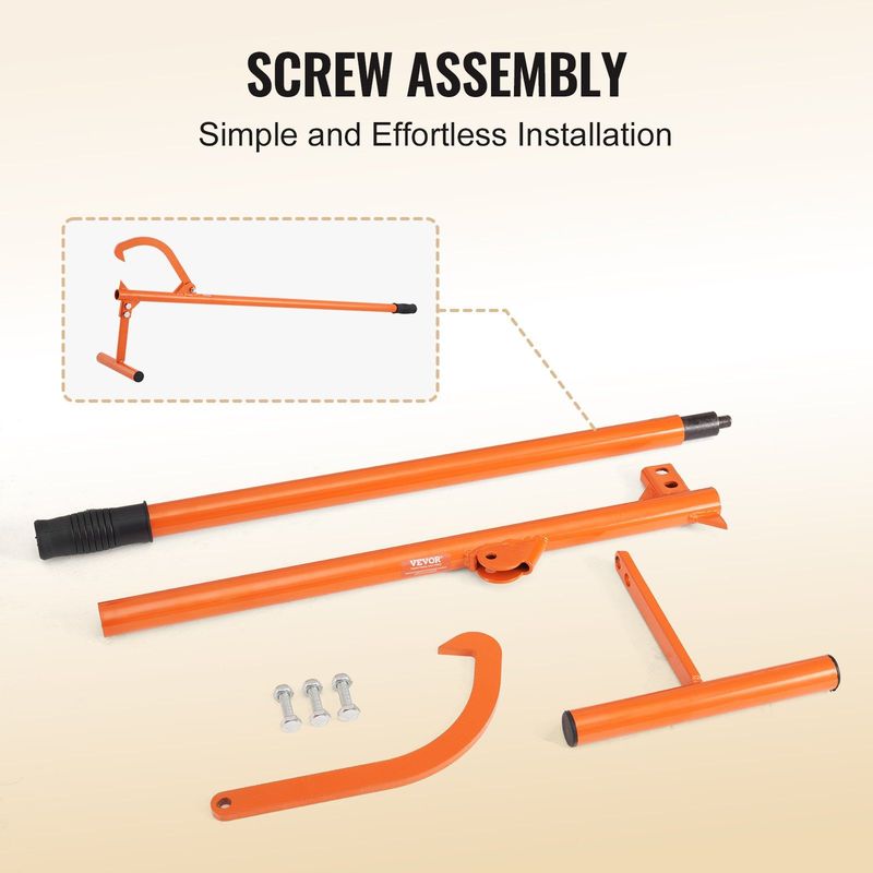 VEVOR Timberjack 48 In Heavy Duty Log Lifter Metal Handle For Max 15" Dia Logs_voghion.com