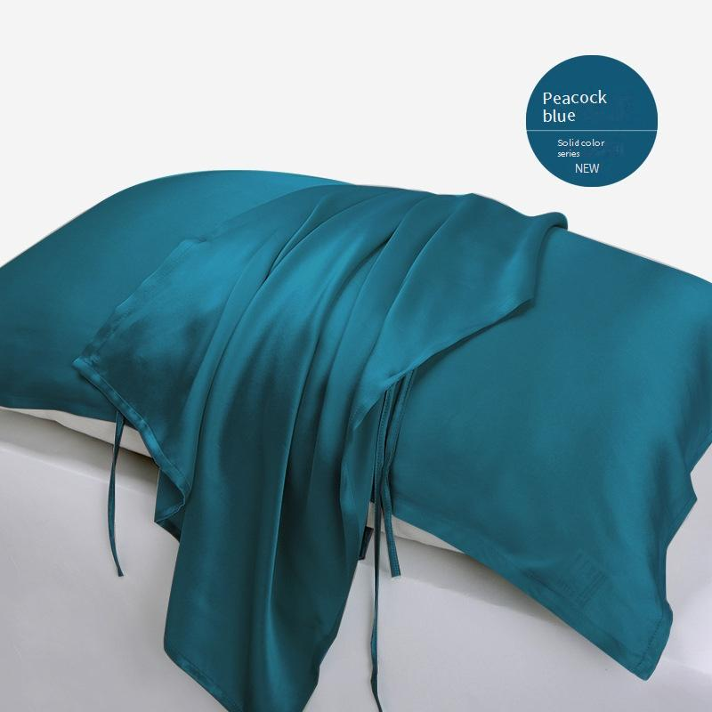 Conjunto de fronha e cachecol 100% seda amoreira - Ultra macio e suave, antirrugas e proteção para os cabelos (Acessórios de cama premium elegantes em cores puras)_voghion.com