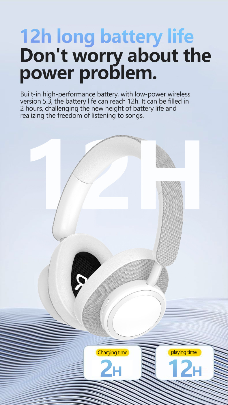 New Wireless Headset Subwoofer Patch Technology Long Battery Life Bluetooth Headset_voghion.com