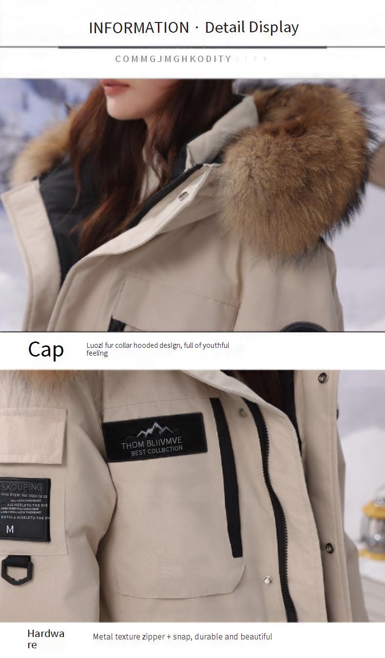 Arctic-Expedition Parka – 700 cuin Gänsedaunen mit verschließbaren Kammern, abnehmbarem Schneefang und sturmfester Kapuze (Unisex S-4XL, knielange Survival-Shell)_voghion.com