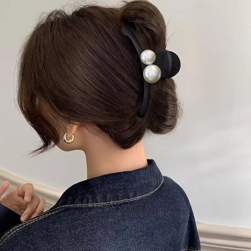 1 fermaglio per capelli di qualità, grande, con perle smerigliate, per la parte posteriore della testa, da donna, con clip a forma di squalo, accessori per capelli_voghion.com