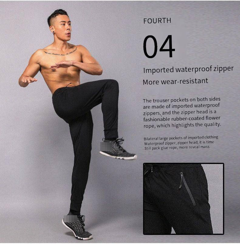 Sportliche Jogginghose für Herren – schnelltrocknend, dehnbar, bequem, ideal für Training, Laufen, Fitnessstudio und Freizeit_voghion.com