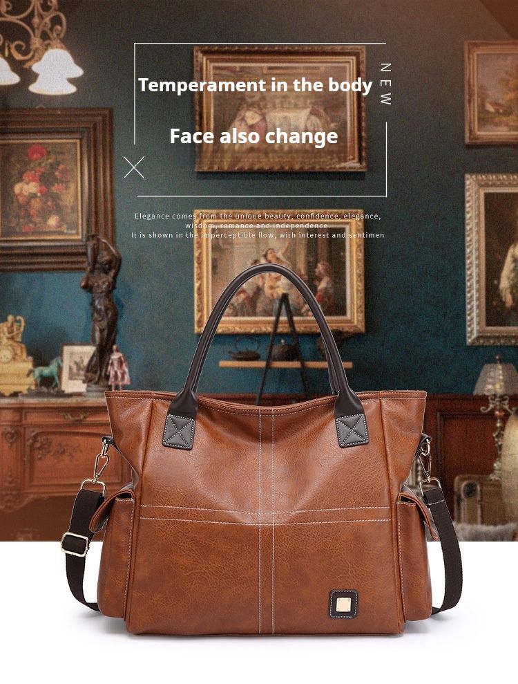 Borsa a tracolla da donna, borsa a mano in pelle PU, alla moda, con tracolla regolabile_voghion.com