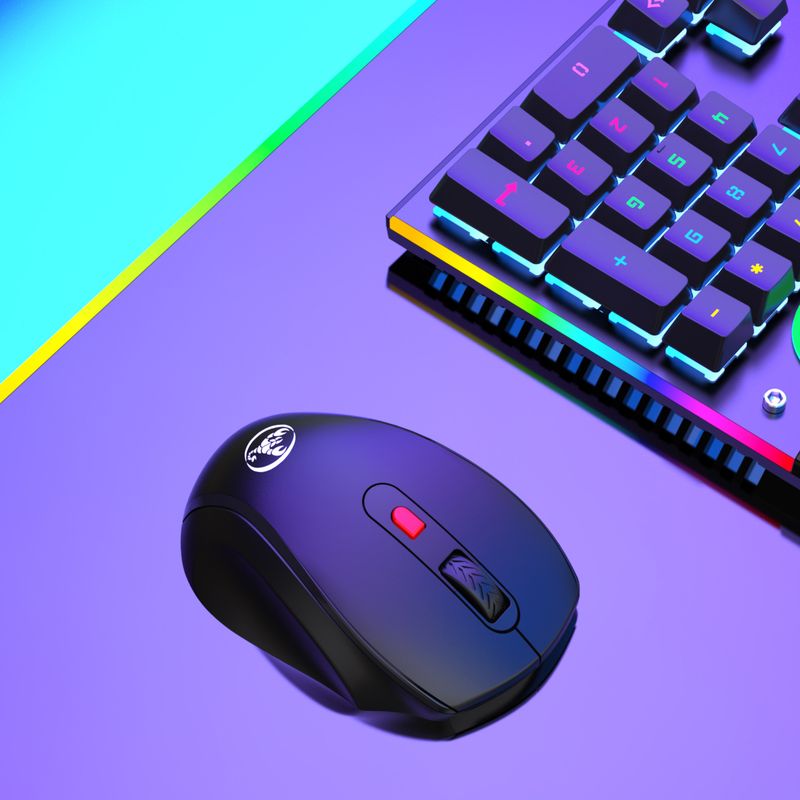 Nova 2.4G brezžična zvočna pisarniška miška s 6 gumbi, ergonomski oprijem_voghion.com