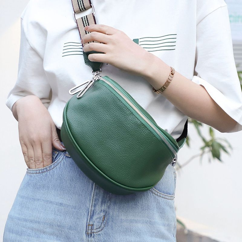 Lihao sac de messager Double fermetures à glissière bandoulière détachable poche Collocation quotidienne Faux cuir Premium femmes fourre-tout_voghion.com