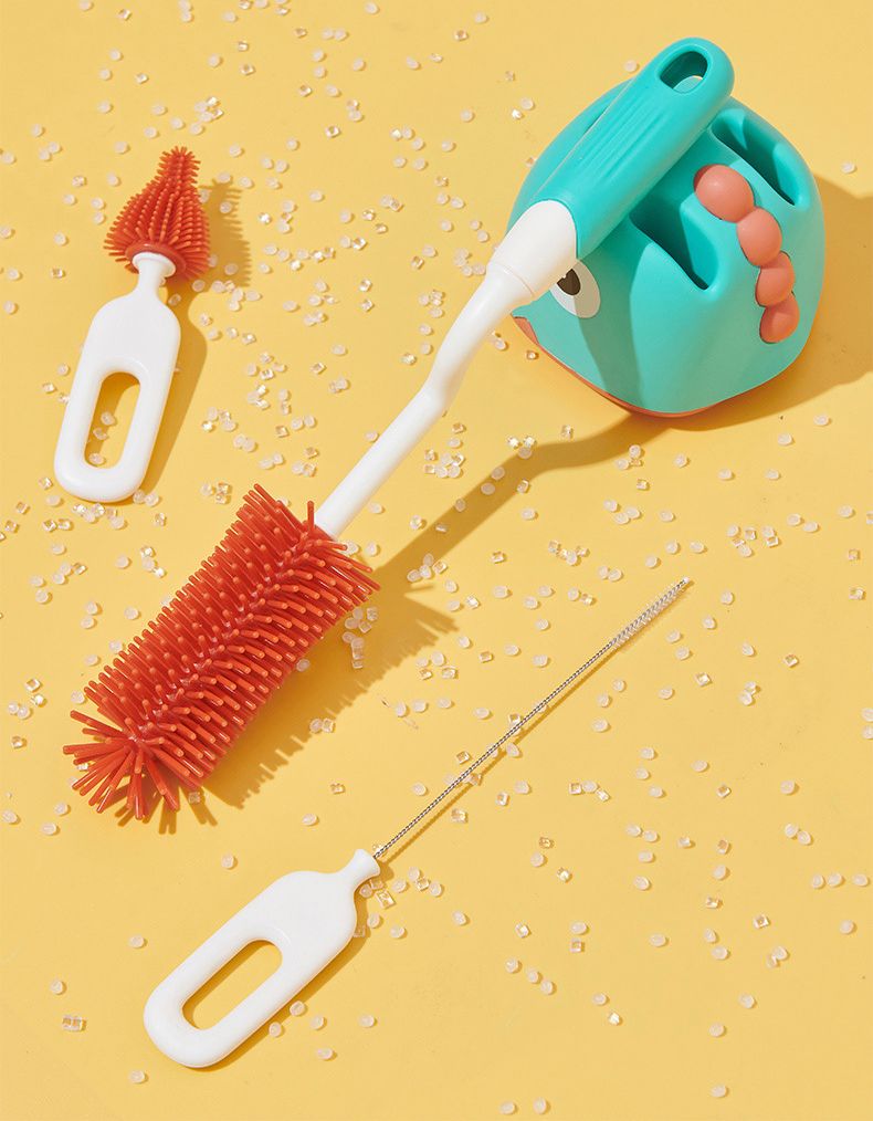 1/2/3 buc perie din silicon pentru biberoane cu rotație de 360 de grade, biberon, suzetă, perie de curățare a mamelonului, perii pipetă, set de articole pentru bebeluși_voghion.com