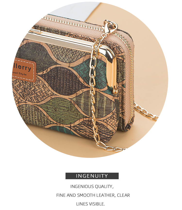 Borsa per cellulare piccola borsa quadrata a tracolla multifunzione in legno stampata da donna dal design creativo New Tide Fresh_voghion.com