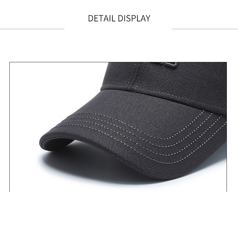 Hat Men's Baseball Cap Fashion All-match Sun Hat Simple Black Autumn Casual Cap Men's Sunscreen Cap Trendy_voghion.com