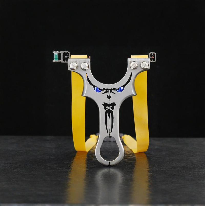 Stainless Steel Slingshot Silver Slingshot 14.5*8.5*4 Cm Suitable For Outdoor Competitions, Fitness Shooting, Hunting, Fishing (Slingshot Only)_voghion.com