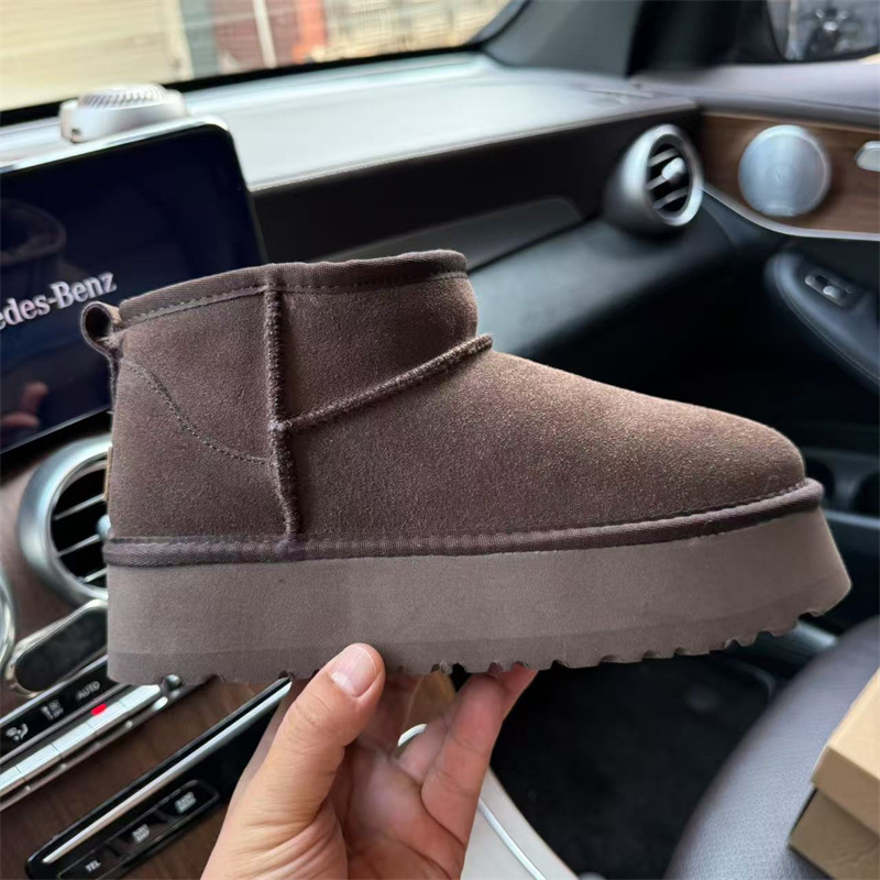 Ultra Mini Boot Designer Woman Platform Snow Boots Australia Fur Warm Shoes Real Leather Chestnut Ankle Fluffy Booties For Women_voghion.com