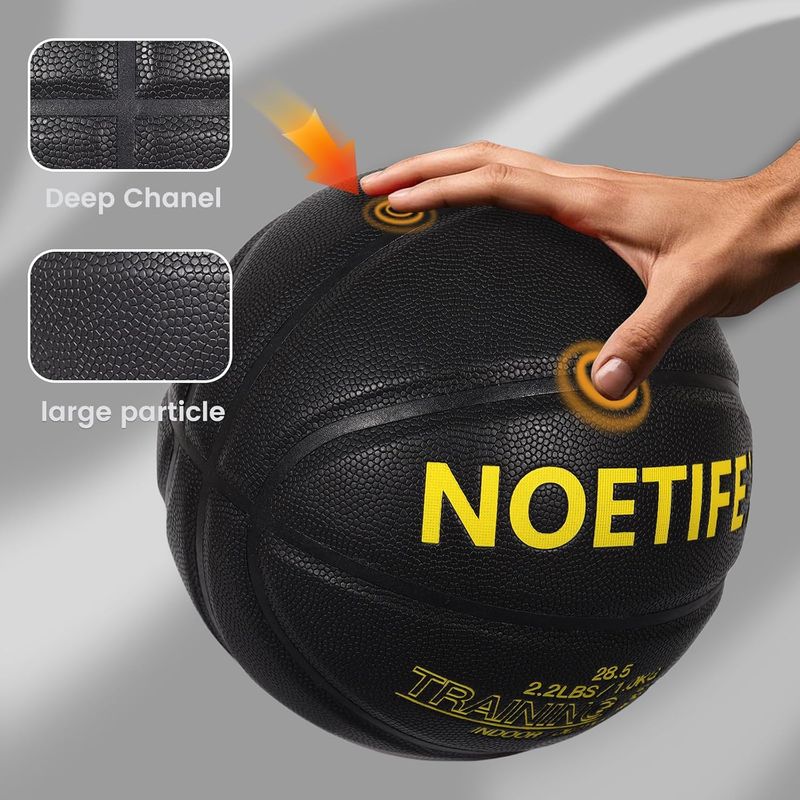 Weight Heavy Basketball 3LBS/2.2LBS 29.5"/28.5" Training Equipment For Indoor & Outdoor – Improve Dribbling Handling Rebounding Basketball (Deflated)_voghion.com