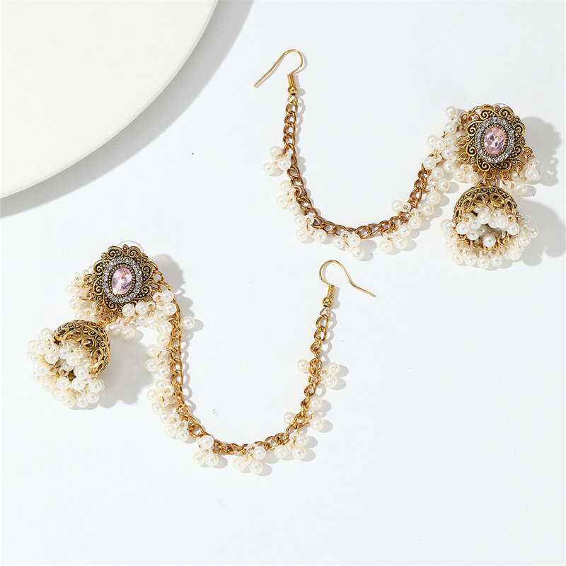 Designer Style Retro Bohemian Metal Ethnic Style Earrings Female Personality Temperament Exotic Style Earrings_voghion.com