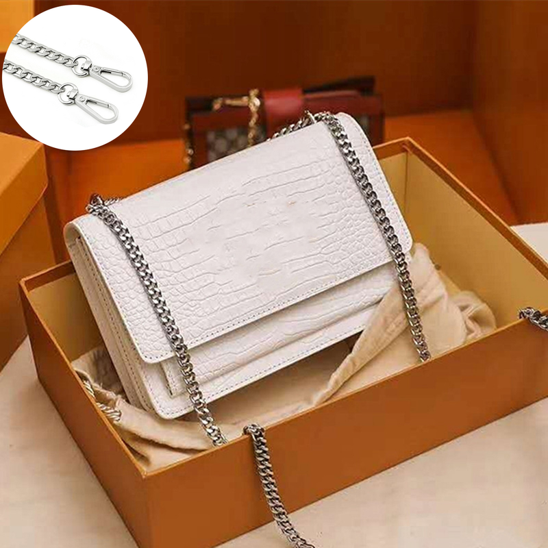 Lihanbao somas ķēdes siksna Lieljaudas metāla āķa skava Crossbody rokassomiņa Messenger soma plecu siksnas maiņas soma DIY aksesuāri_voghion.com