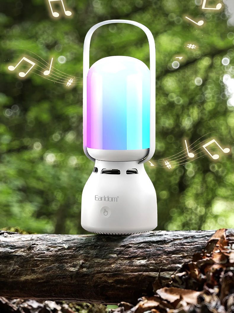 Yeni Açık Hava Bluetooth Renkli Hoparlör Atmosfer Kamp Çadırı Lambası Acil Durum Aydınlatması_voghion.com