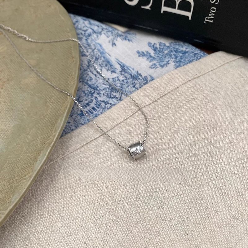 Collana con accessorio nuovo, con catena sottile per clavicola, Nicchia unica spazzolata stellata con temperamento quotidiano versatile_voghion.com