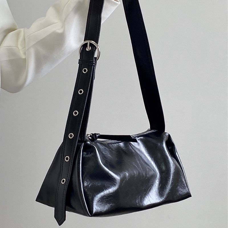 Borsa a tracolla da donna con tracolla larga, casual, di alta qualità, con texture di nicchia, nuova e calda da ragazza_voghion.com
