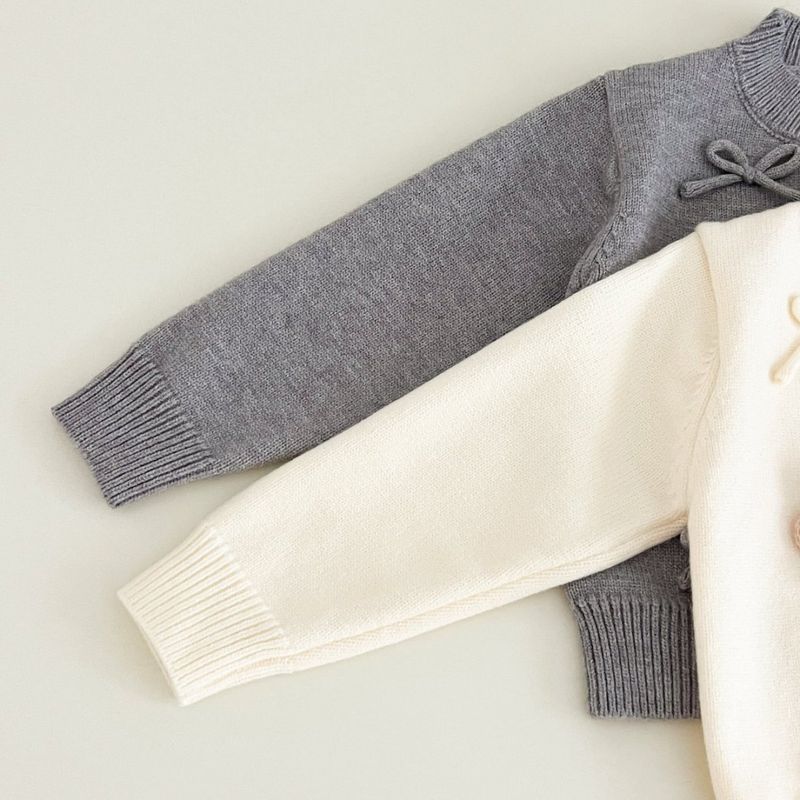 Maglione a fiori per bambine, due pezzi, stile coreano, a maniche lunghe, lavorato a maglia, con gonna a pieghe_voghion.com