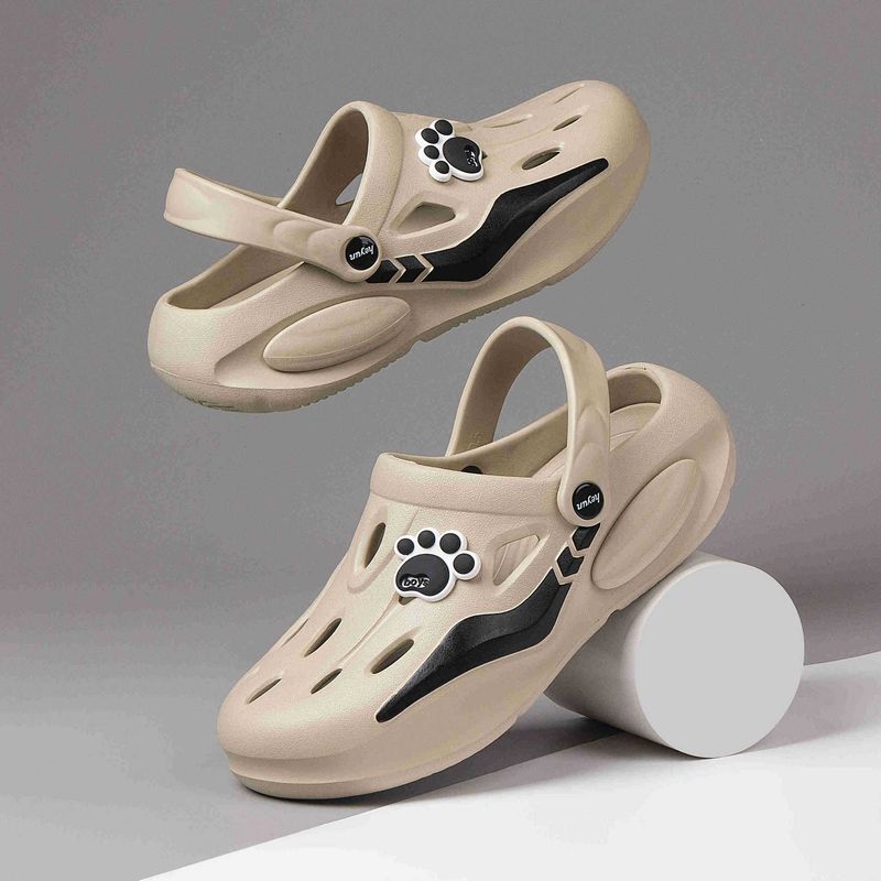 Herren Cave Summer Baotou Strandschuhe mit neuen Sandalen und Außensohle, Sportsandalen mit dicker Sohle, Halbschuhe mit doppeltem Verwendungszweck_voghion.com