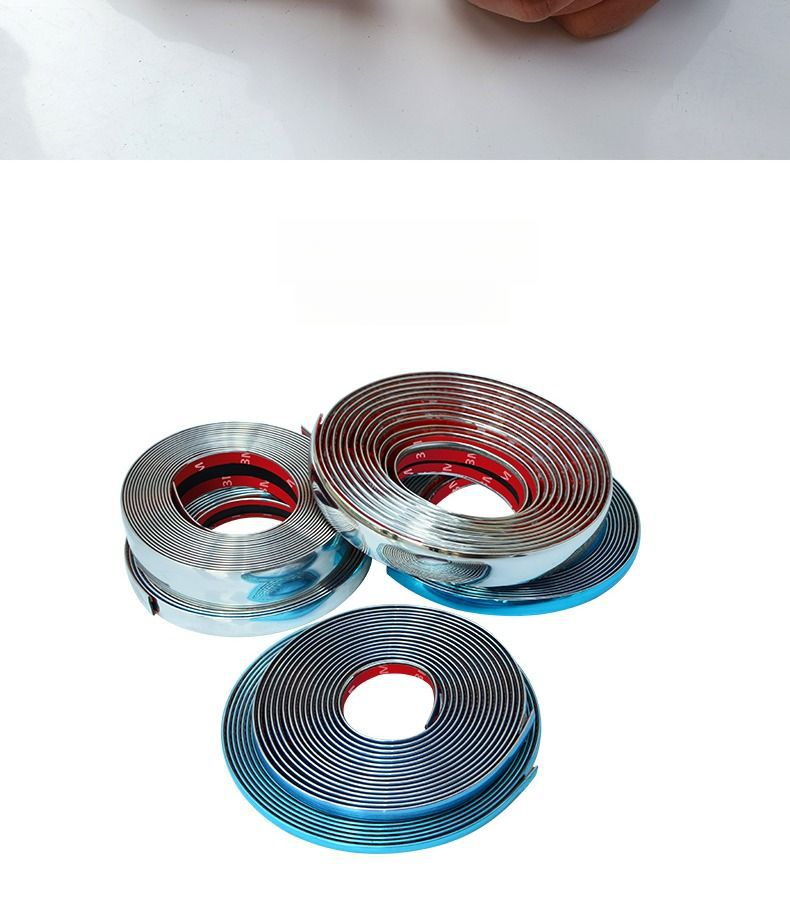 Car Window Decoration Chrome Plated Bright Electroplated Door Anti-collision Strip Bumper Anti-scratch Anti-explosion_voghion.com