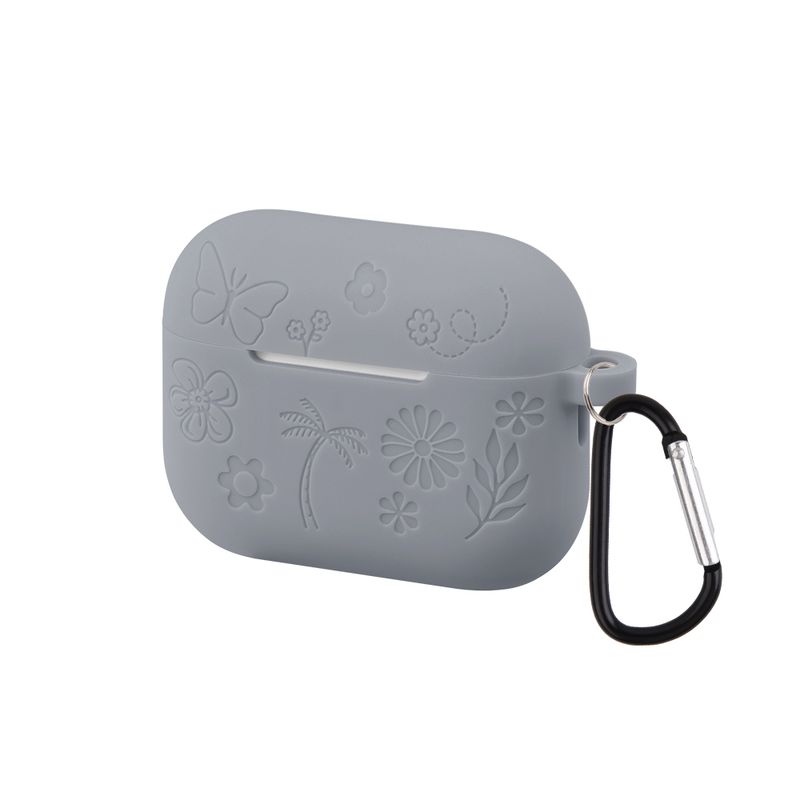 Custodia con motivo a farfalla e fiore 3D per AirPods Pro 3 2025, morbida custodia in silicone con motivo a cartoni animati per AirPods Pro3, custodia con gancio_voghion.com
