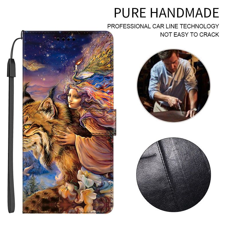 Custodia in pelle per telefono compatibile con iPhone 15 di TechGlobe, porta carte magnetico, semplice e alla moda, modello Crazy Horse._voghion.com