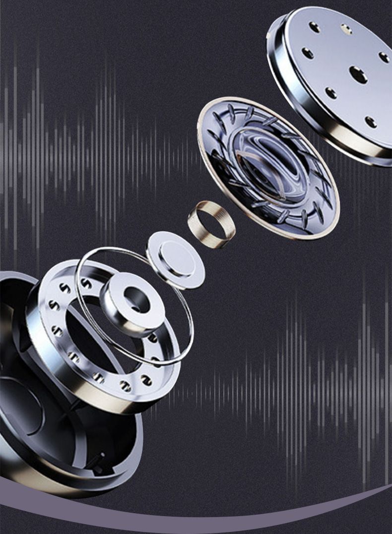 Căști Bluetooth cu anulare a zgomotului, căști wireless cu o calitate bună a sunetului și o durată lungă de viață a bateriei, căști Bluetooth fără căști intraauriculare_voghion.com