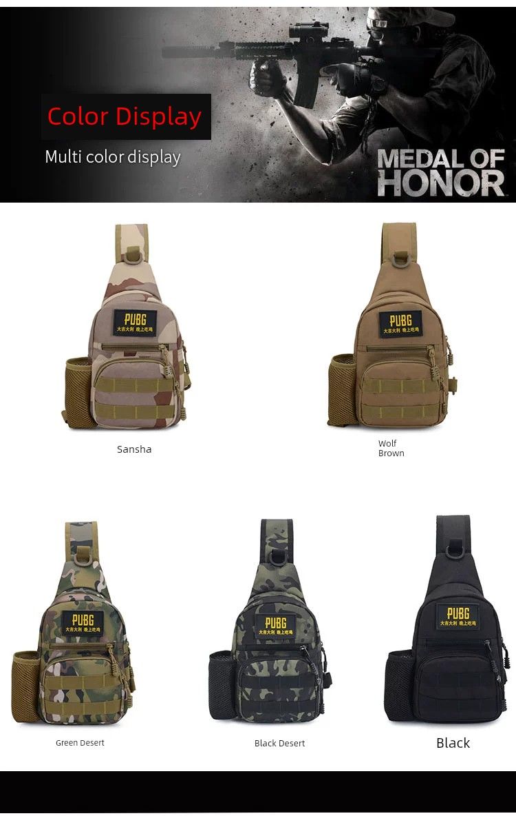 Mochila pequeña tipo mensajero para exteriores, de marca de moda, para el hombro, para hombre y mujer, ideal para deportes al aire libre._voghion.com