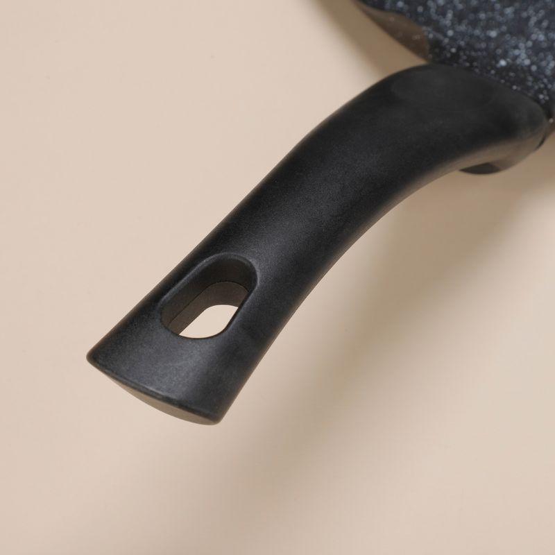 Non-Stick Frying Pan Granite Coating - Eggs, Pancakes, Steak & More - Universal Induction & Stove Compatibility (Includes Spatula & Oil Brush)_voghion.com