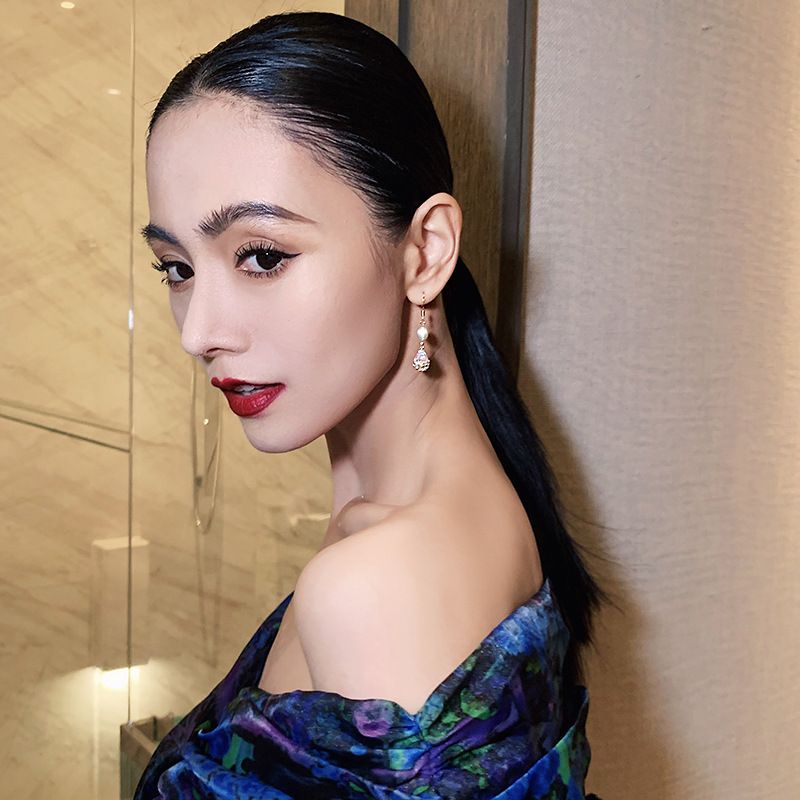 Damen-Ohrringe mit Reiskorn-Süßwasserperlen und Zirkonia-Wassertropfen – Französisches elegantes Temperament | Koreanischer Mode-Ohrschmuck für Pendler_voghion.com