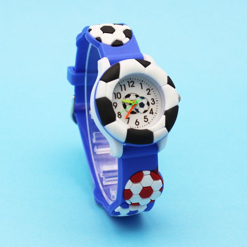 Kinder süße Fußballuhr Basketball Silikonuhr Cartoon Uhr_voghion.com