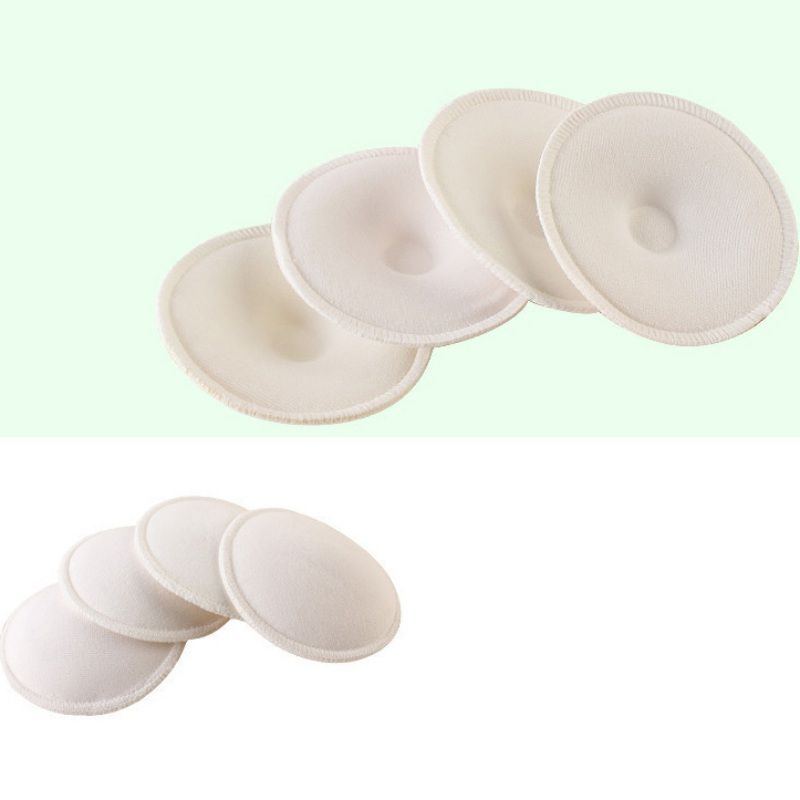 4 Teile/satz Baby Fütterung Stillen Pads Wiederverwendbare Waschbar Atmungsaktiv Saugfähigen Stillen Pads Anti-überlauf Saugfähigen_voghion.com