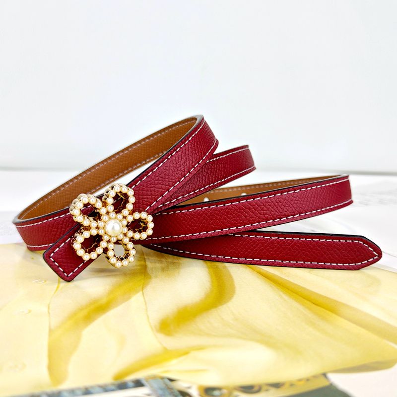 Sophisticated Leather Accessory - Slim Buckle, Durable Stitching, Ideal For Office & Events_voghion.com