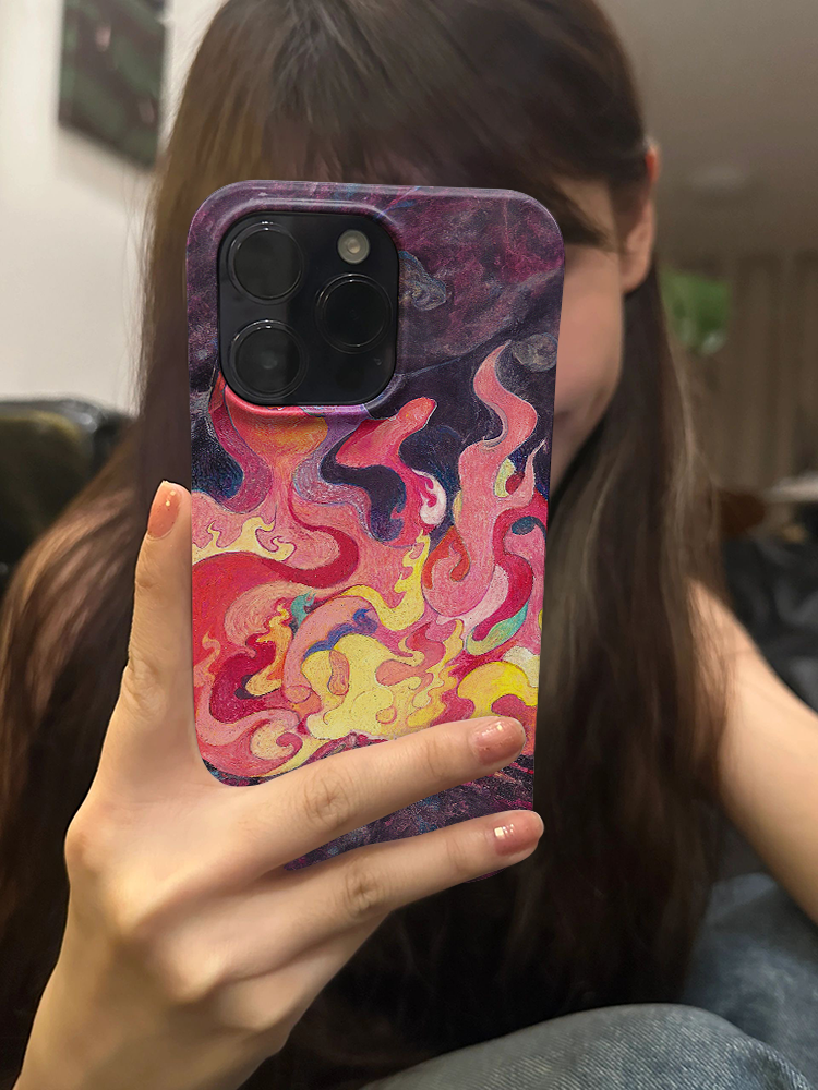 【 92% Positive Review Rate 】 Flame Mountain 15promax Phone IPhone 14 Film 13 Hard Case 12/11 Chinese Style XS/XR/8_voghion.com